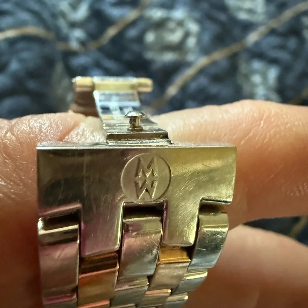 Michele Belmore Stainless and Rose Ladies Watch with Diamonds! - Picture 7 of 8